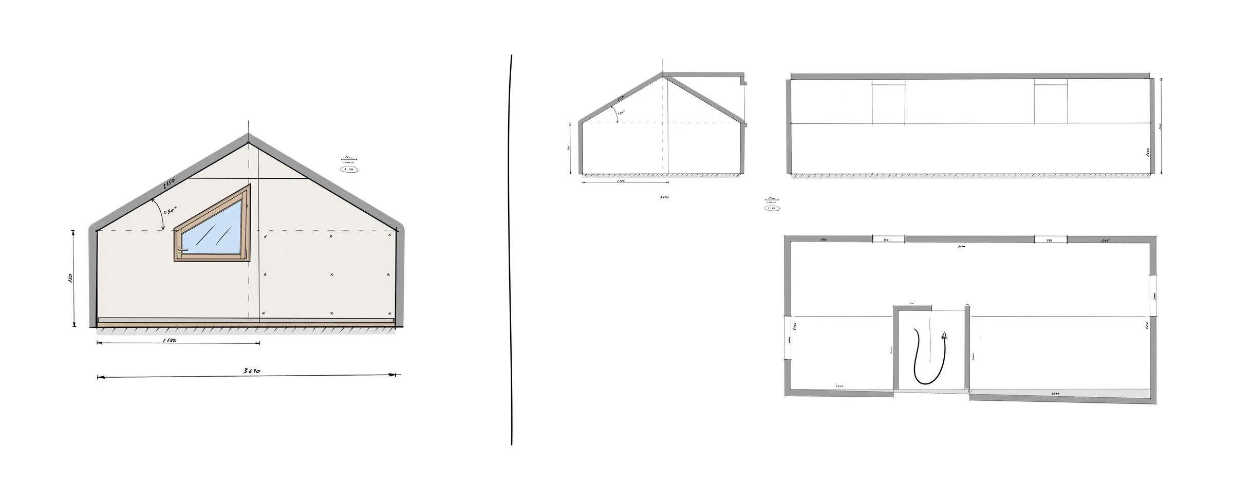 Attic space sketch