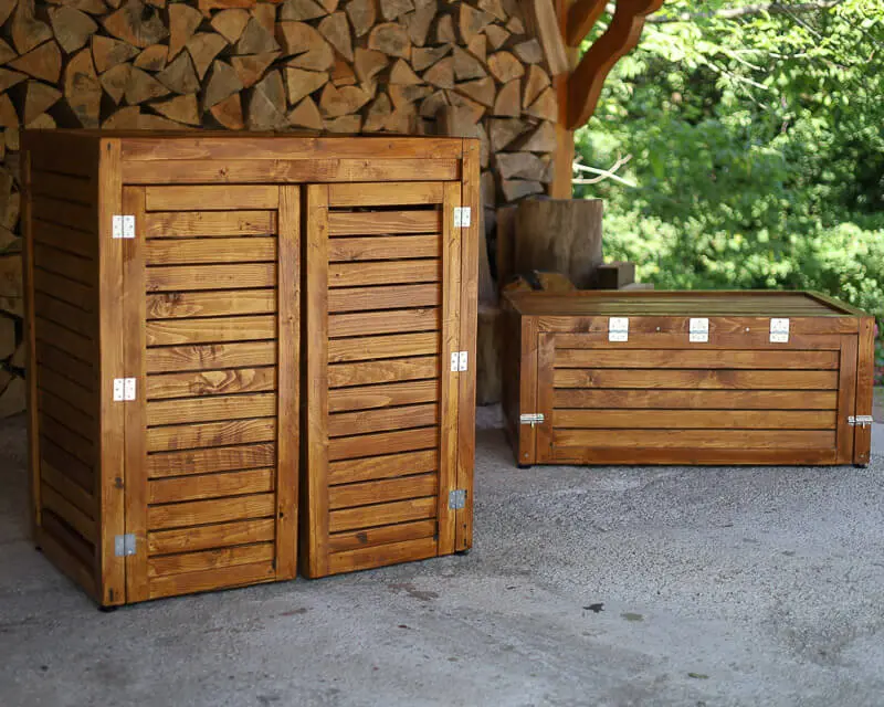 Wooden garden cabinet 3
