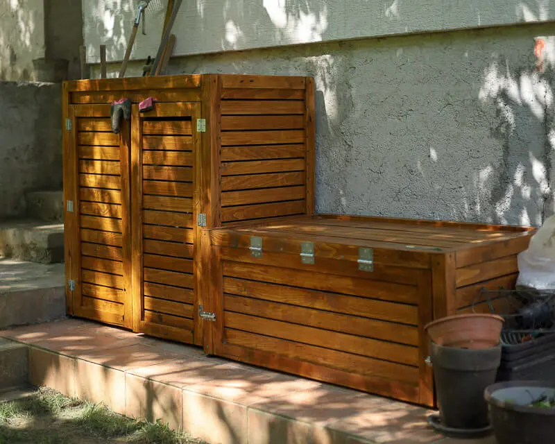 Wooden garden cabinet 5