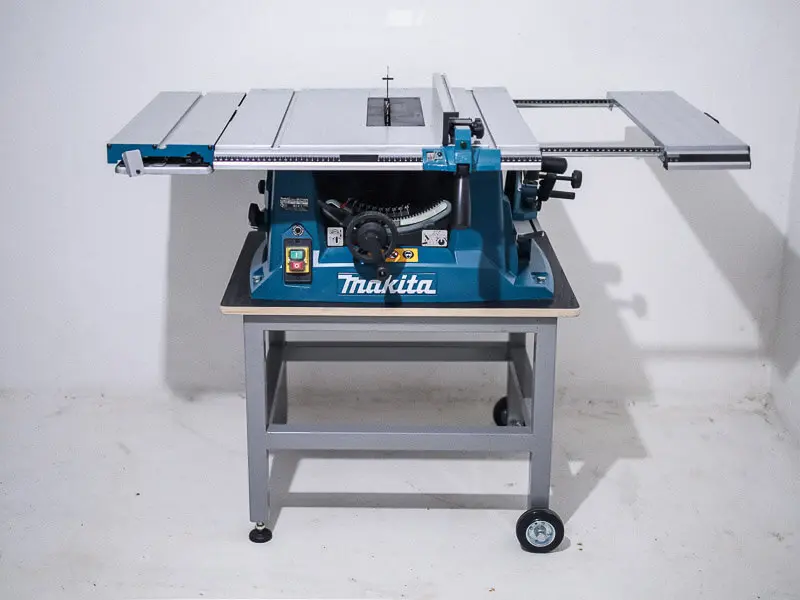 Original rip fence on table saw